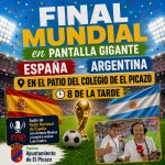 FINAL MUNDIAL ESPAÑA-ARGENTINA EN EL PATIO DEL COLEGIO