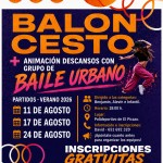 BALONCESTO: 11, 17 Y 24 DE AGOSTO
