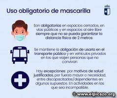 OBLIGATORIO EL USO DE MASCARILLA