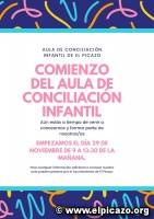 LUNES 29 DE NOVIEMBRE, COMIENZO DEL AULA DE CONCILIACIÓN INFANTIL