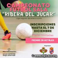 CAMPEONATO DE FÚTBOL SALA RIBERA DEL JÚCAR (INSCRIPCIONES HASTA EL 7 DE DICIEMBRE)