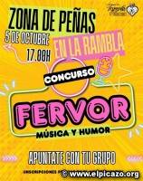 FIESTAS 2025: DOMINGO 5 DE OCTUBRE, FERVOR, CONCURSO DE MÚSICA Y HUMOR