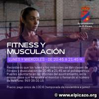 FITNESS Y MUSCULACIÓN (100 € DE NOVIEMBRE A JUNIO)