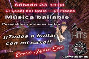 SÁBADO, 23 A LAS 19 H - BAILE CON MATEU