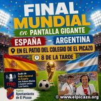 FINAL MUNDIAL ESPAÑA-ARGENTINA EN EL PATIO DEL COLEGIO