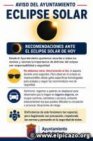 AVISO DEL AYUNTAMIENTO: ECLIPSE SOLAR